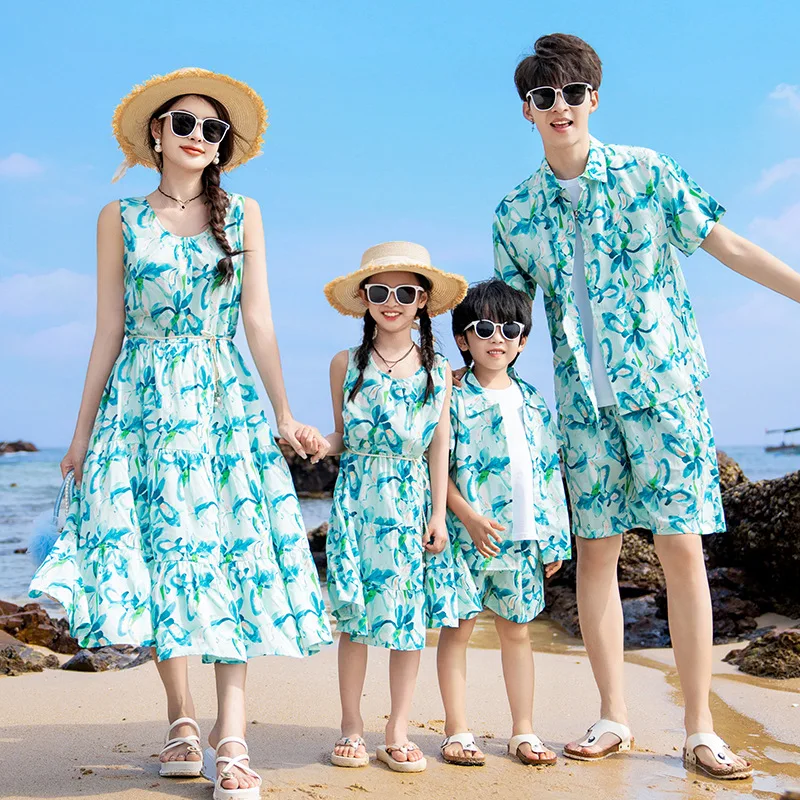 Summer Clothing Resort - Vacation Parent-child Clothing Family Matching Beach