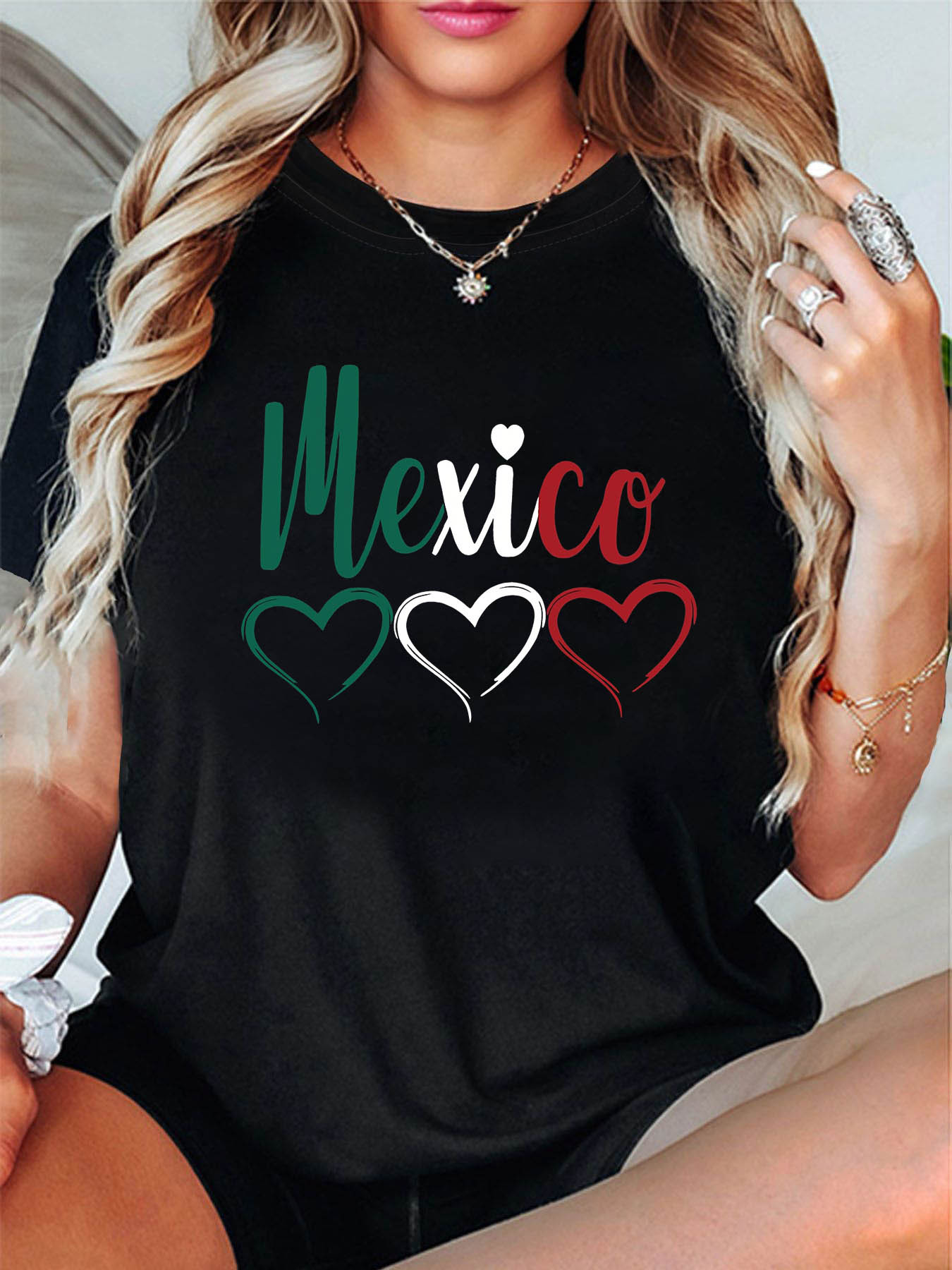 Summer Clothing Cartoon - Crew Neck Casual Daily Top for
