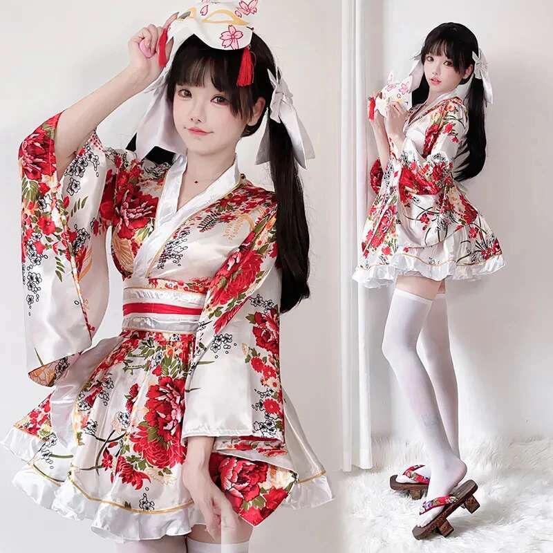 Summer Japanese Clothing - Japanese Modified Kimono Dress For Women