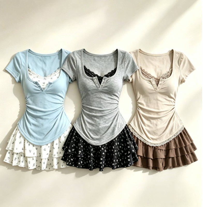 Summer Japanese Clothing - Lolita Style Japanese Sweet 2 Piece