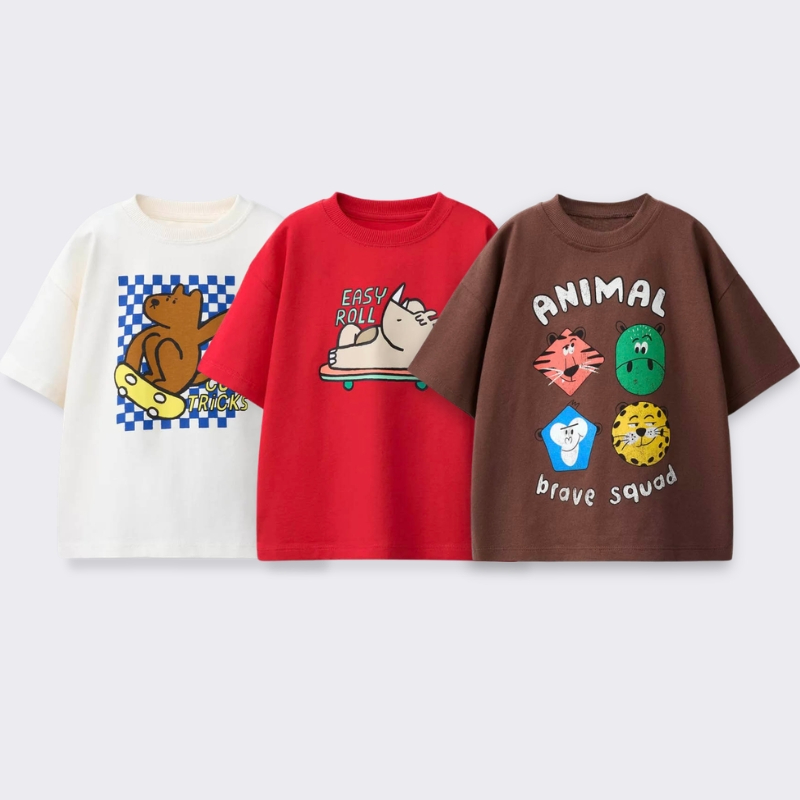 Summer Clothing Baby Girl - Printed Cartoon T-shirt For Kids Clothing