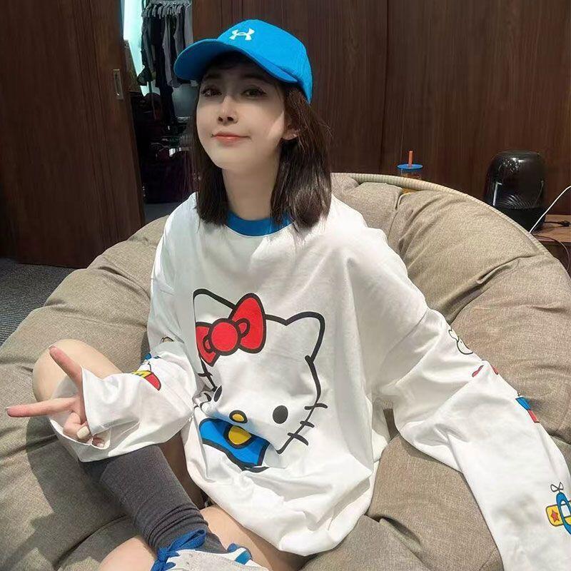 Summer Clothing Us - Long-Sleeved Hello Kitty Summer New Style