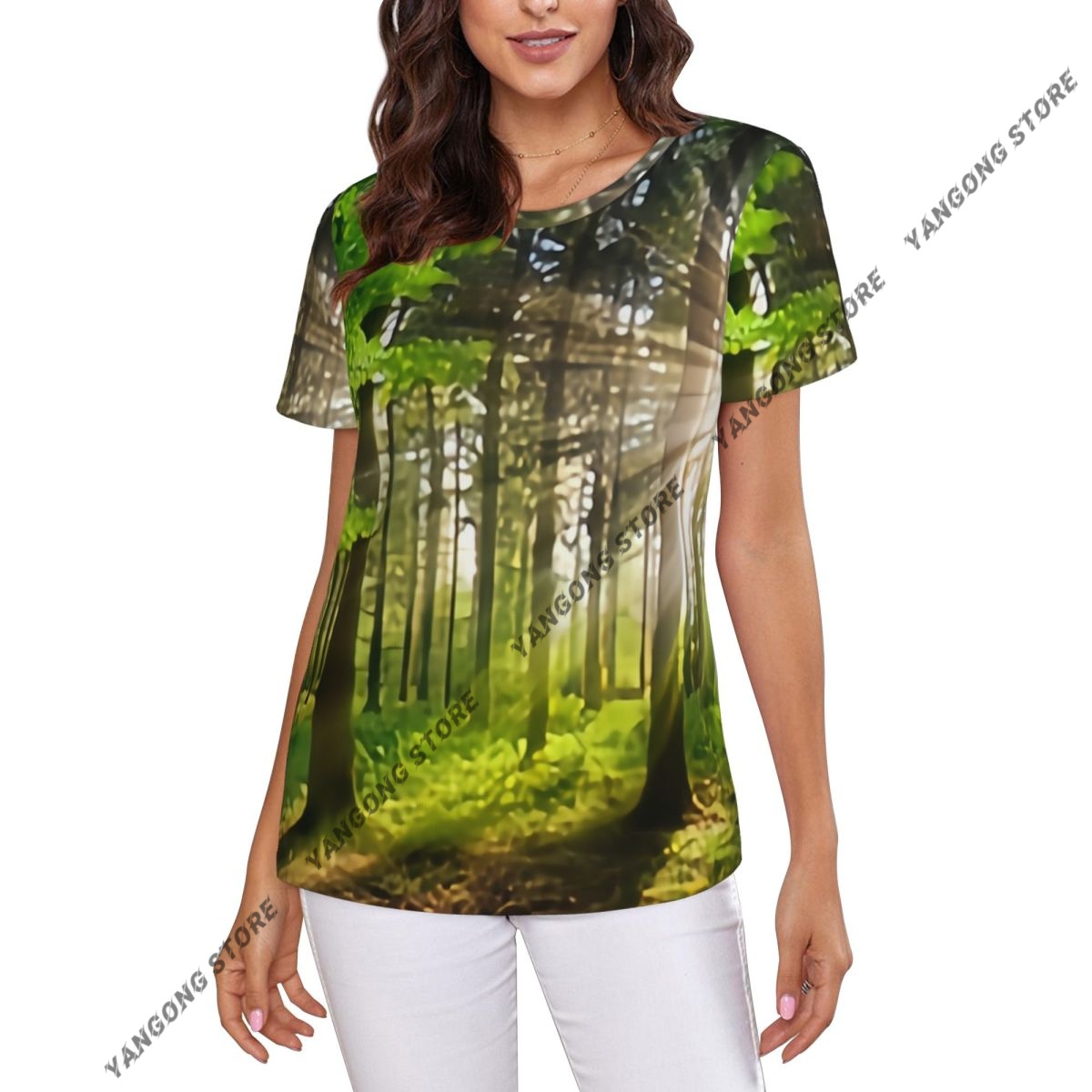 Summer Rays Clothing - Womens Short Sleeve Panoramic Landscape Rays
