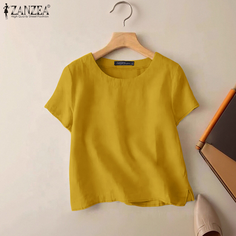 Summer De Clothing - ZANZEA Summer Casual Cotton Blouses for