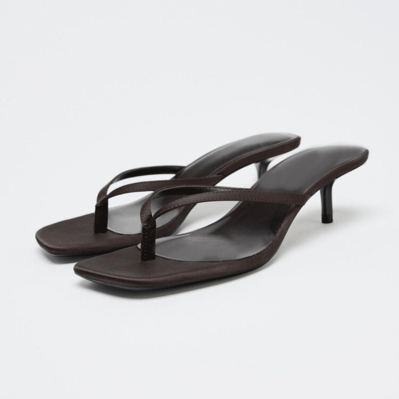 Summer Japanese Clothing - Square Clip Toe High Heel Women