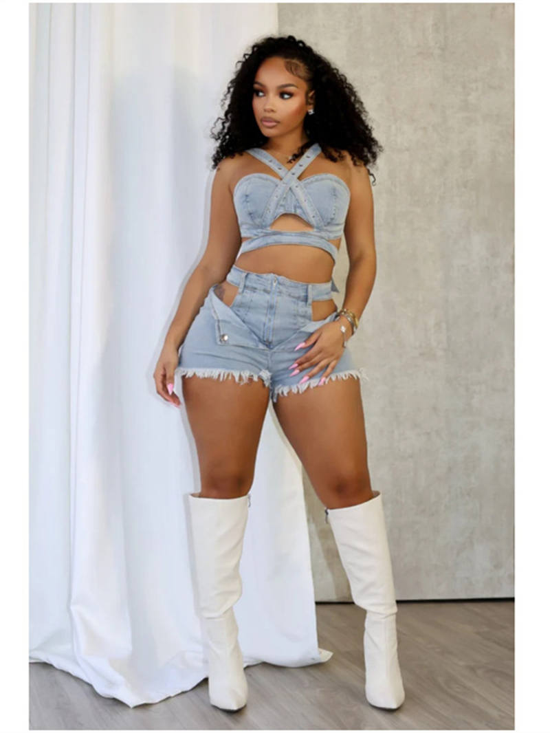 Summer Clothing Bundle - Sexy Jean 2 Piece Sets Women