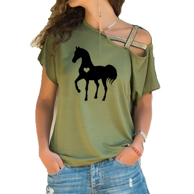 Summer Equestrian Clothing - Mùa Hè Mới Tim Ngựa Áo