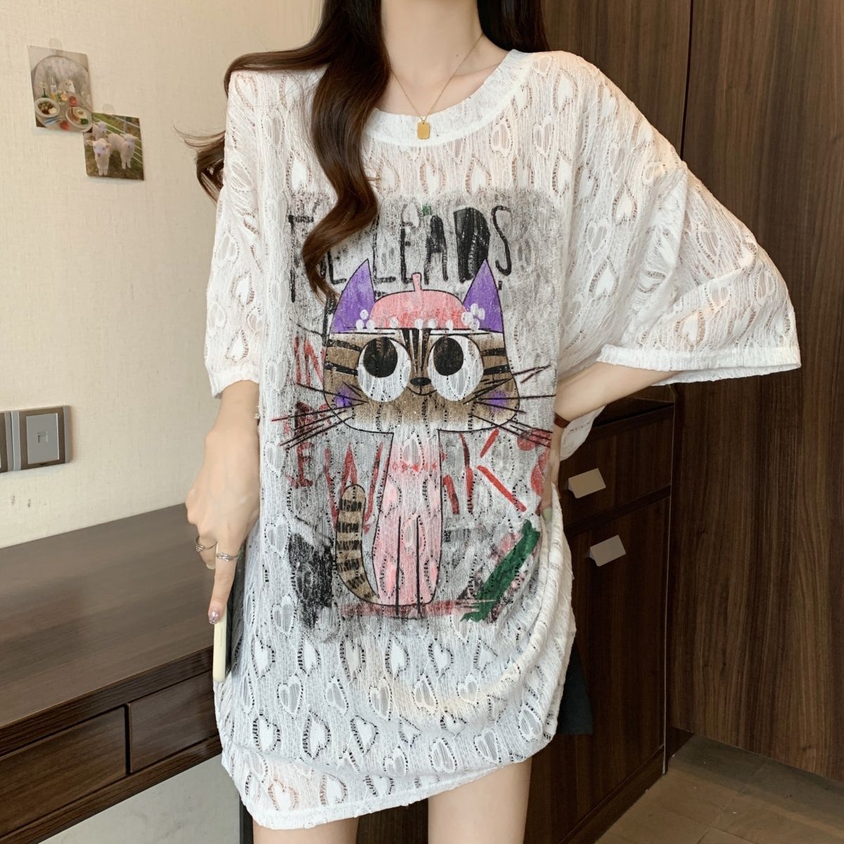 Summer Clothing Cartoon - Large size women's clothing spring and