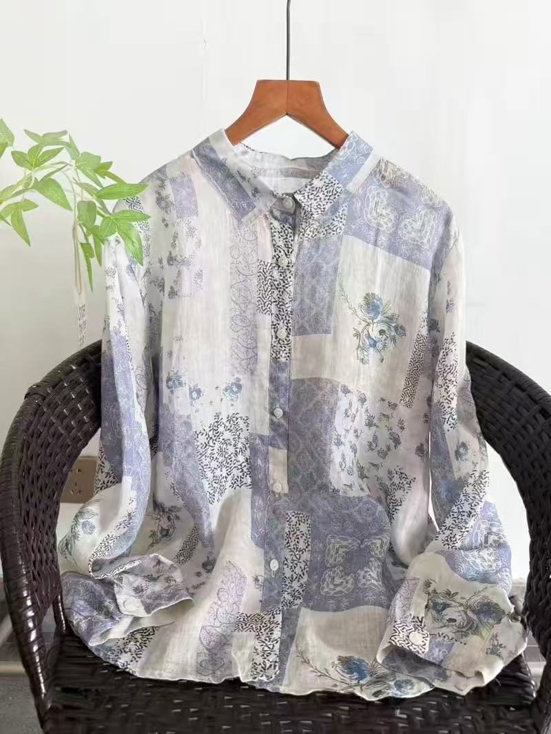 Vintage Summer Clothing Brand - 100% Ramie linen shirts and blouses