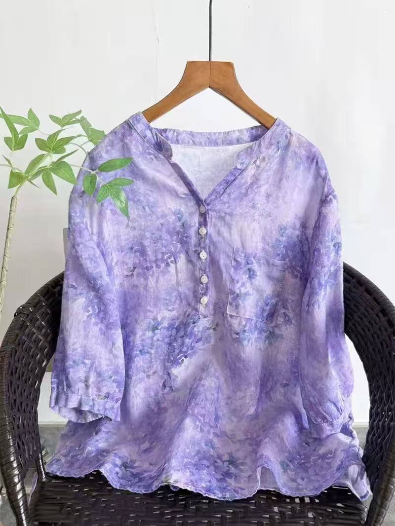 Summer Clothing For Japan - 100% Ramie shirts for women summer