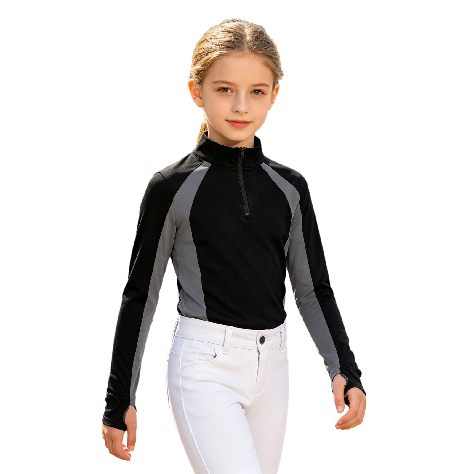 Summer Equestrian Clothing - Kids Girls Equestrian Horse Riding Clothing