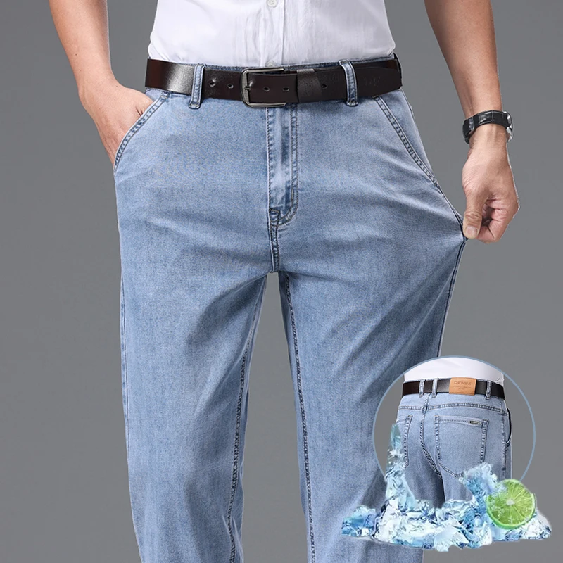 Vintage Summer Clothing Brand - Brand Thin Lyocell Vintage Jeans Men's