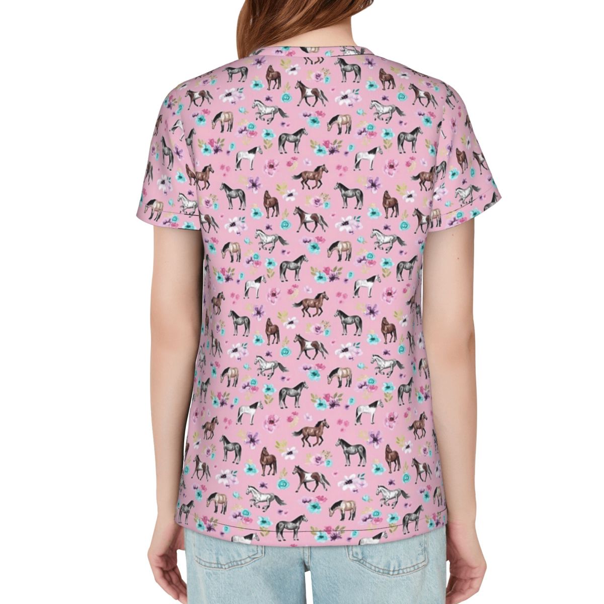 Horses And Flowers On Pink, Eq - đánh giá và giá Summer Equestrian Clothing