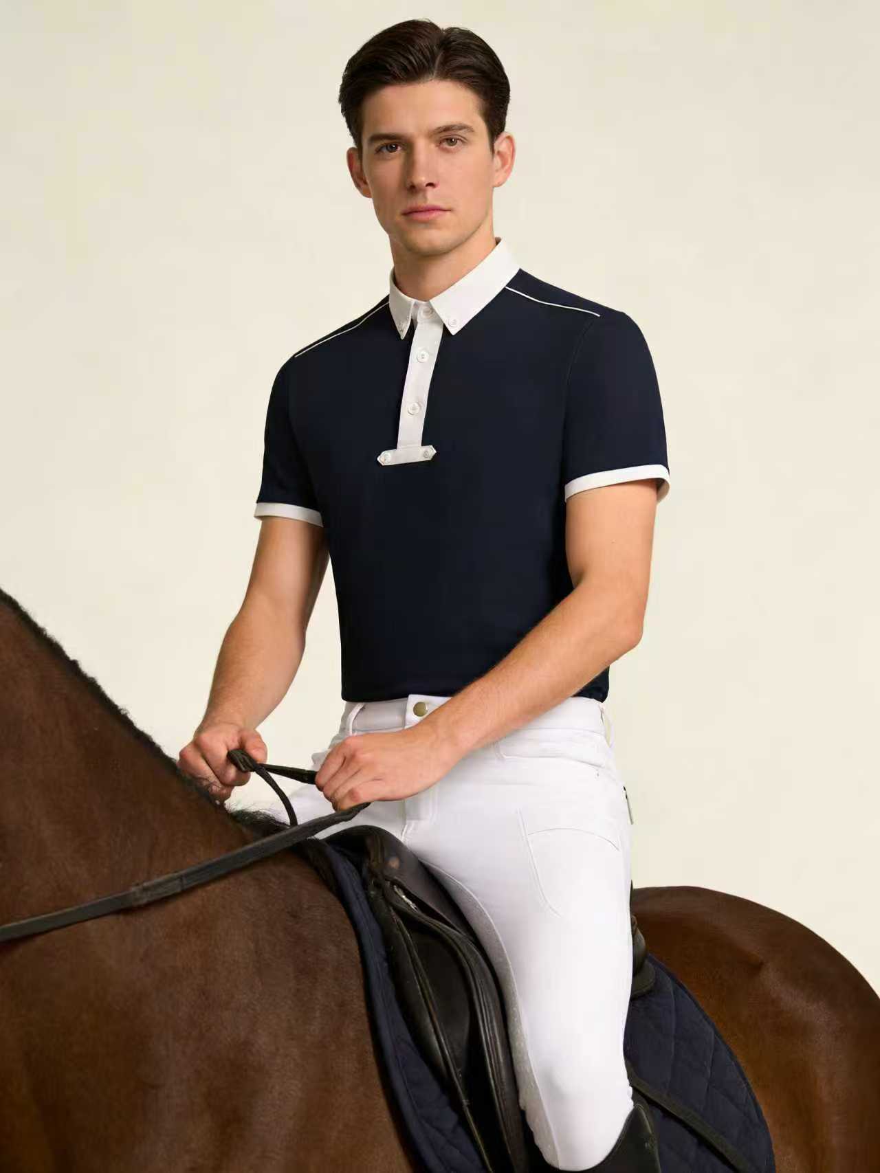 Men's equestrian top knitted p - đánh giá và giá Summer Equestrian Clothing