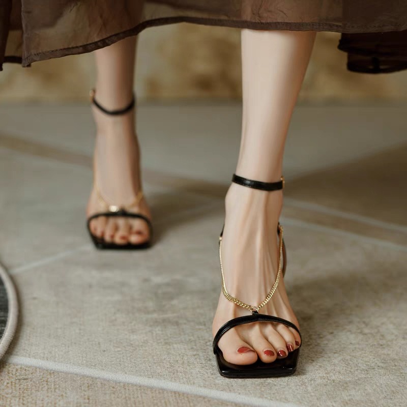 New Summer Fashion Square Toe  - đánh giá và giá Summer Holiday Clothing Women