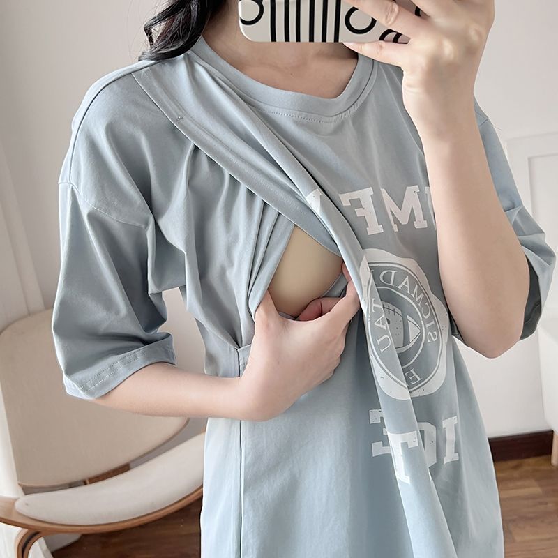 Nursing Dress Pregnant Breastf - đánh giá và giá Summer Clothing Us