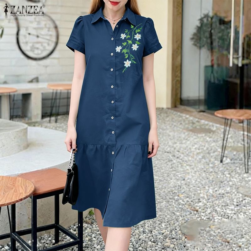 ZANZEA 2026 Summer Floral Prin - đánh giá và giá Sundress Midi Floral