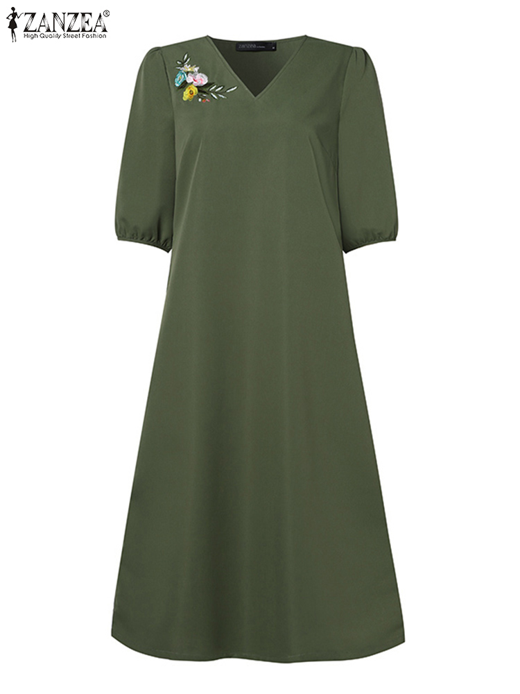 2024 ZANZEA Summer Fashion Wom - đánh giá và giá Sundress Midi Floral