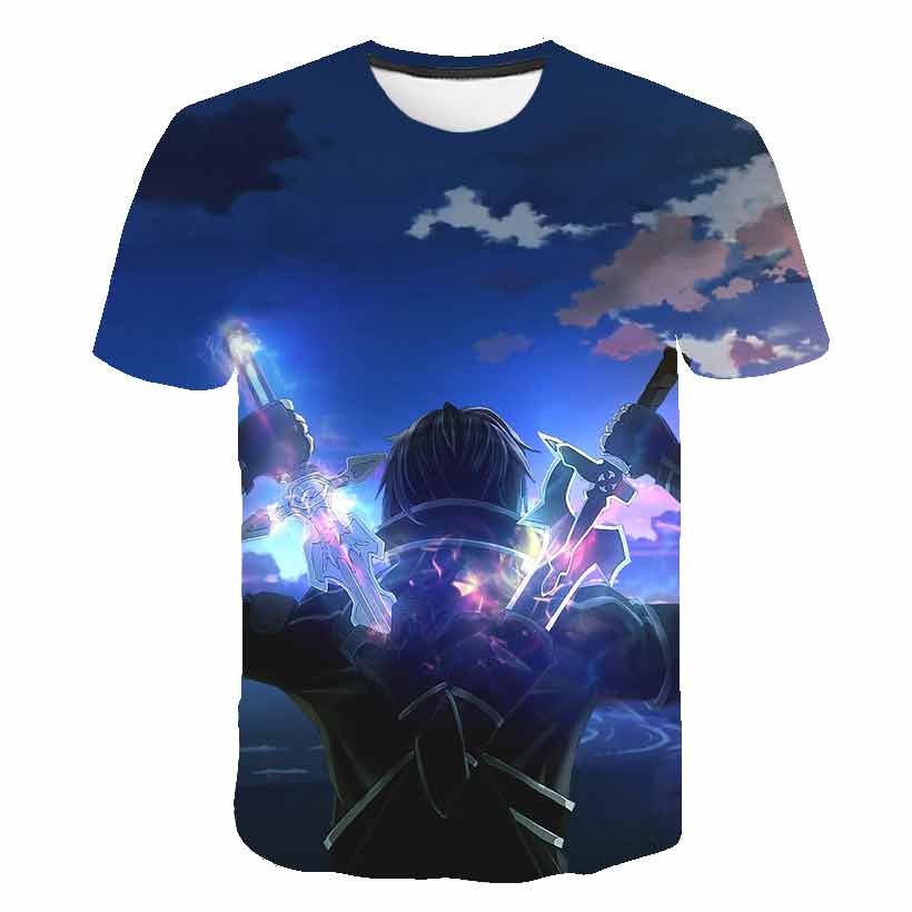 Anime 3D-printed Sword Art Onl - đánh giá và giá Summer Clothing Online Shopping