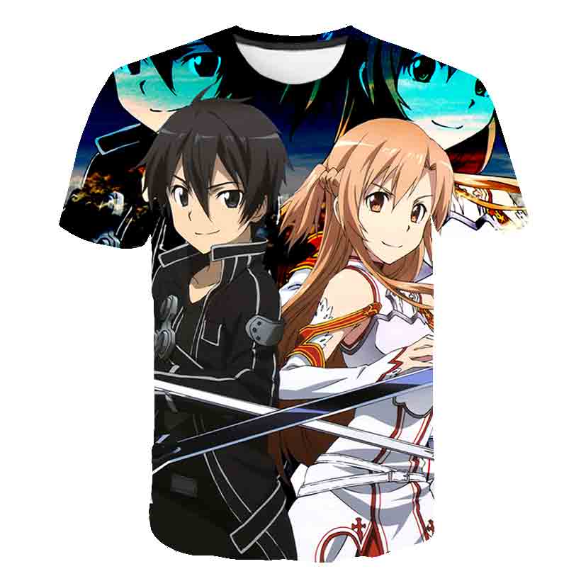 Anime 3D-printed Sword Art Onl - đánh giá và giá Summer Clothing Online Shopping
