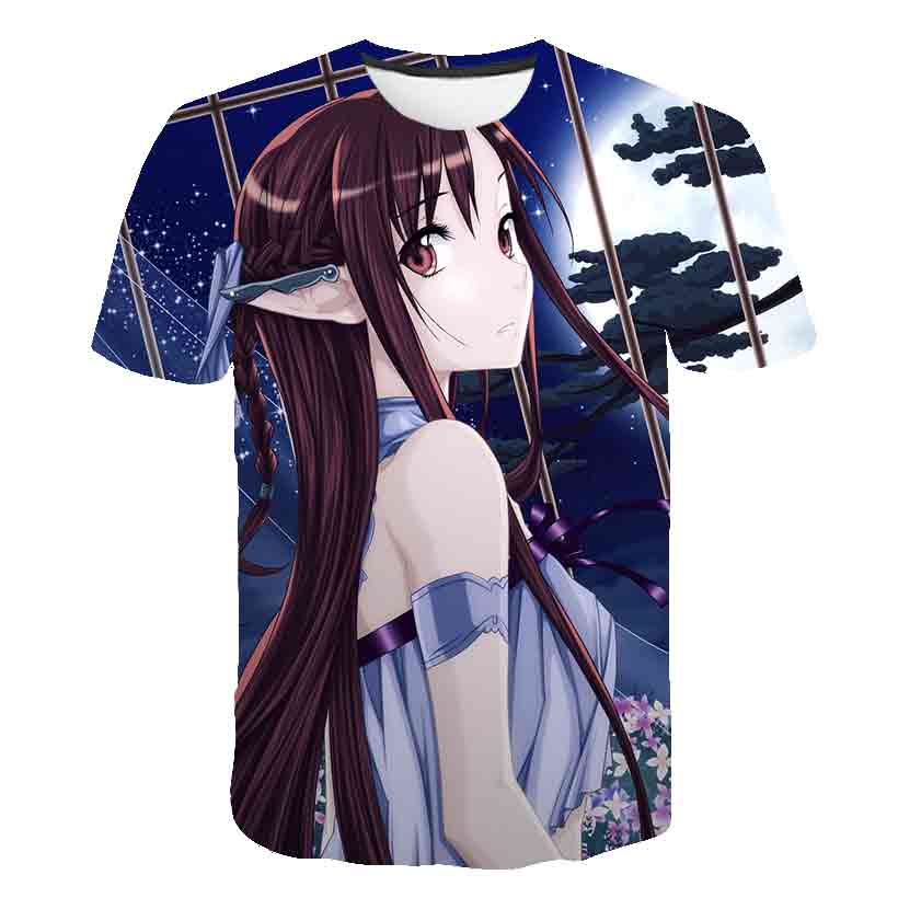 Anime 3D-printed Sword Art Onl - đánh giá và giá Summer Clothing Online Shopping
