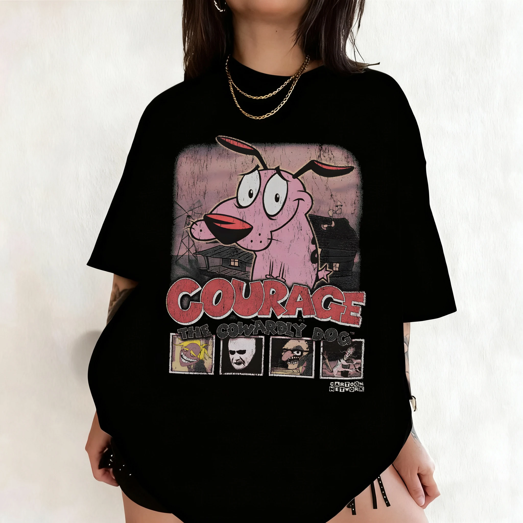 Summer Vintage Courage The Cow - đánh giá và giá Summer Clothing Cartoon