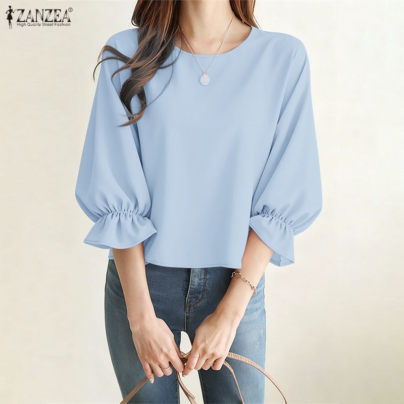 ZANZEA Woman Minimalist 3/4 Pu - đánh giá và giá Summer De Clothing