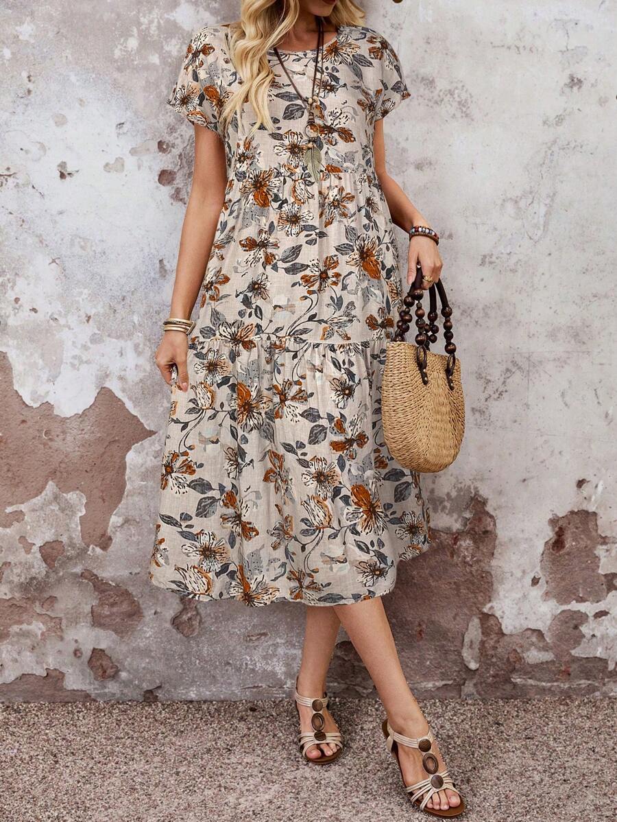 Faunlyn Women's Casual Ditsy F - đánh giá và giá Sundress Midi Floral