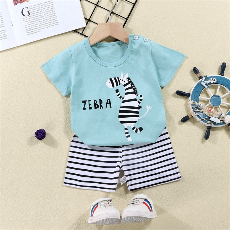 Cotton Tees+Shorts 2-piece Tra - đánh giá và giá Summer Clothing Baby Girl