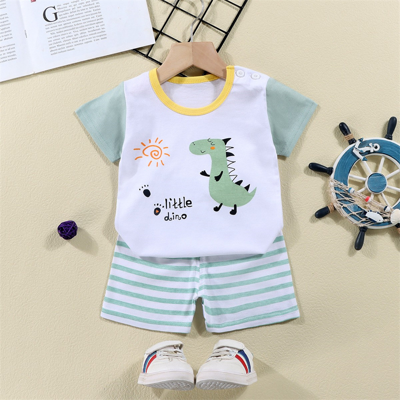 Cotton Tees+Shorts 2-piece Tra - đánh giá và giá Summer Clothing Baby Girl