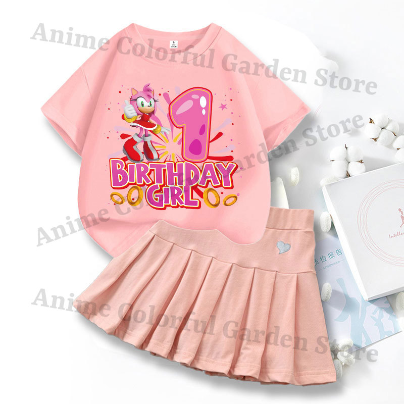 2pcs Sonics Love Dress T-shirt - đánh giá và giá Summer Loving Kids Clothing
