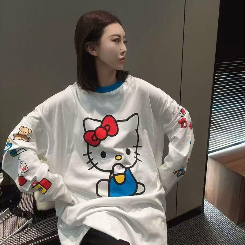 Long-Sleeved Hello Kitty Summe - đánh giá và giá Summer Clothing Us