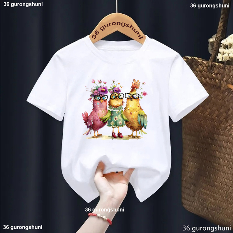 Lovely Chicken Flowers Printed - đánh giá và giá Summer Loving Kids Clothing