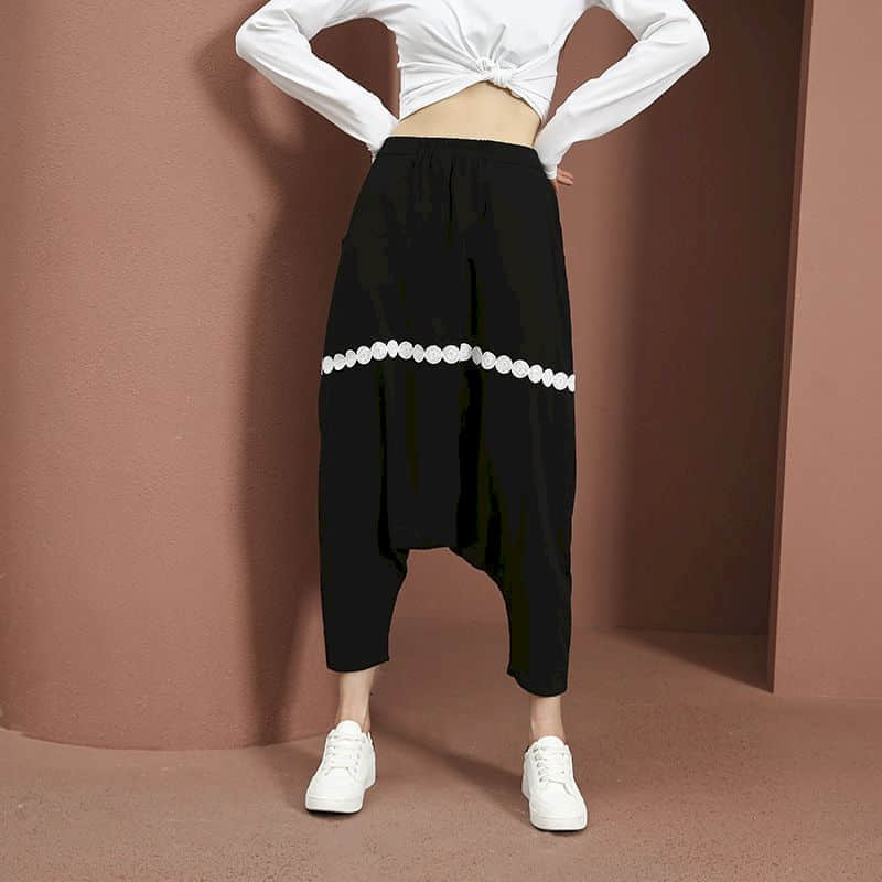Baggy Pants Women Elastic Wais - đánh giá và giá Summer Clothing Drop