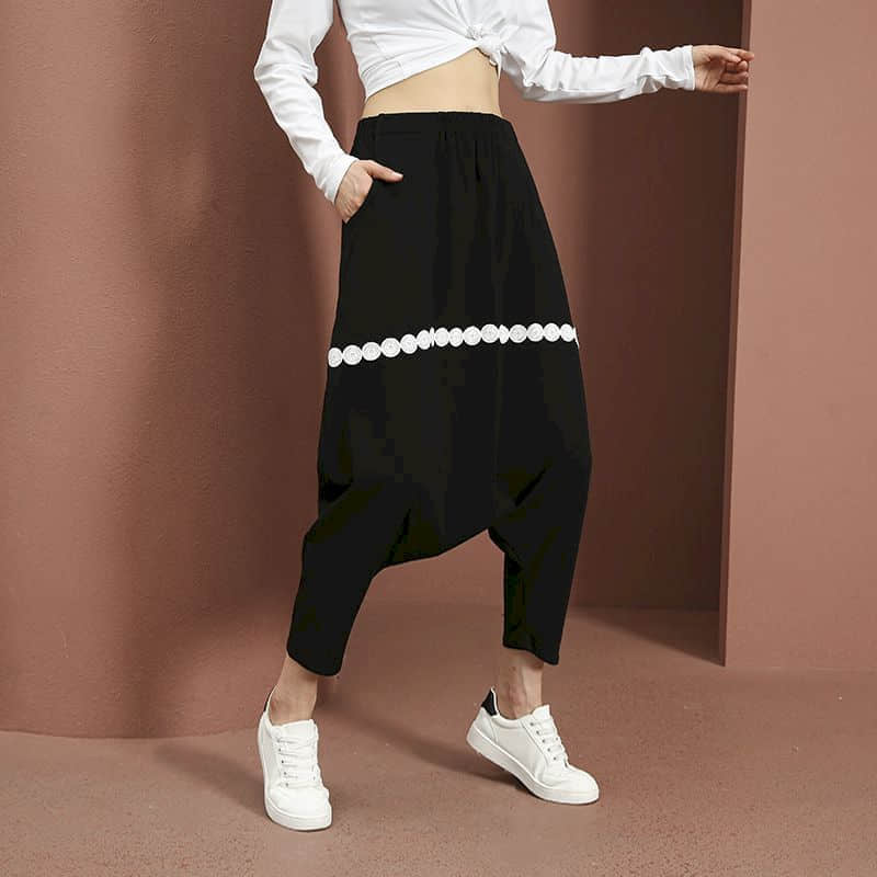 Baggy Pants Women Elastic Wais - đánh giá và giá Summer Clothing Drop