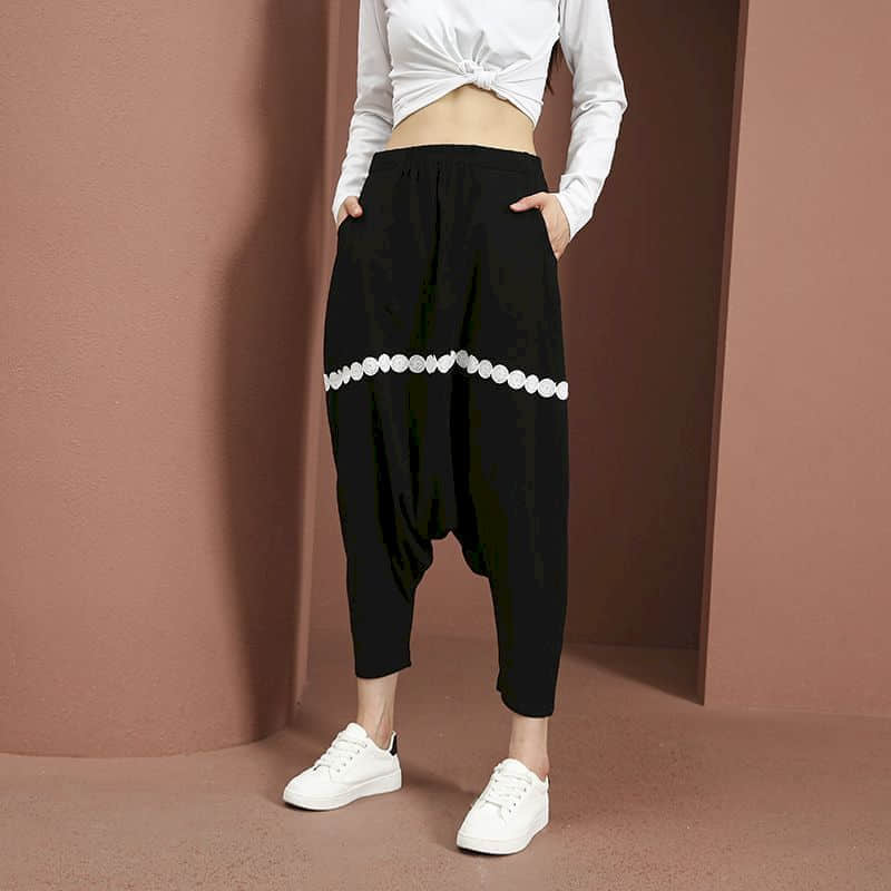 Baggy Pants Women Elastic Wais - đánh giá và giá Summer Clothing Drop