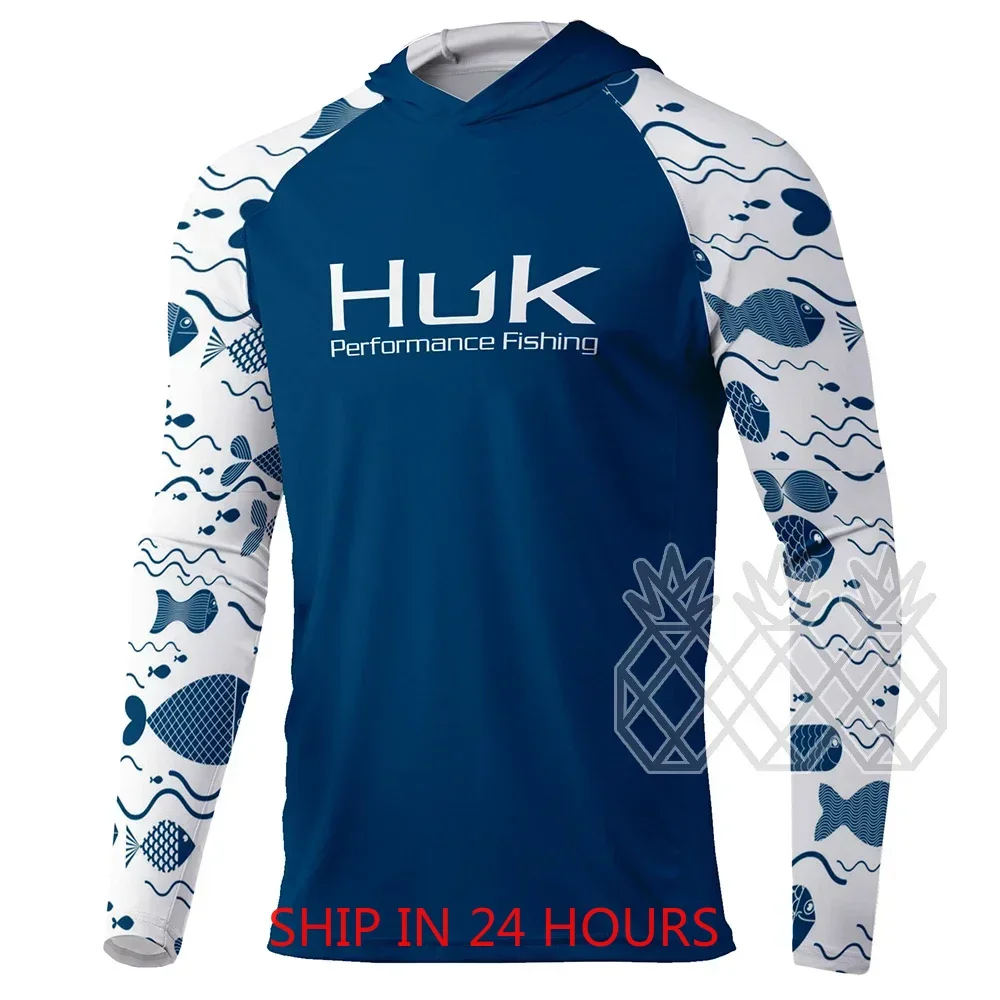 HUK Fishing Hoodie Shirts Men  - đánh giá và giá Summer De Clothing