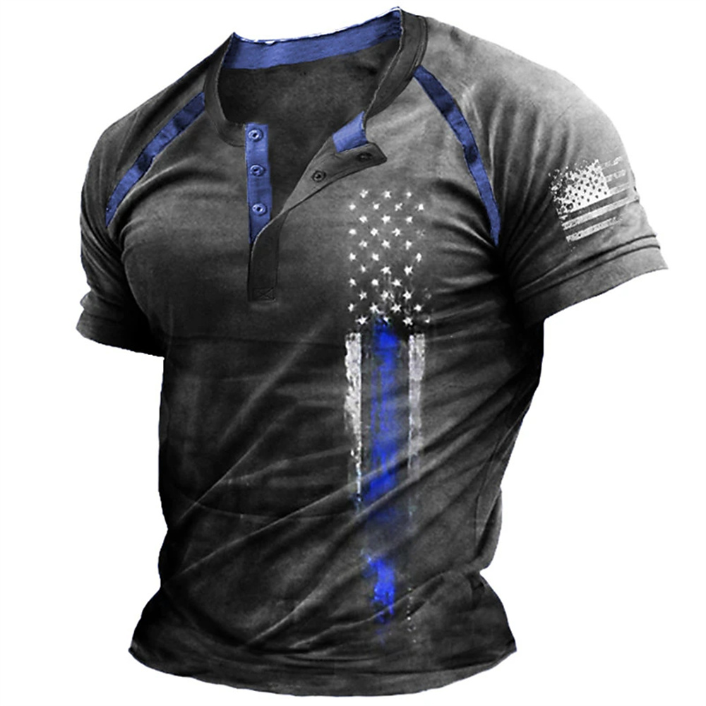 Funny 3D American Flag Print M - đánh giá và giá Summer Knit Clothing