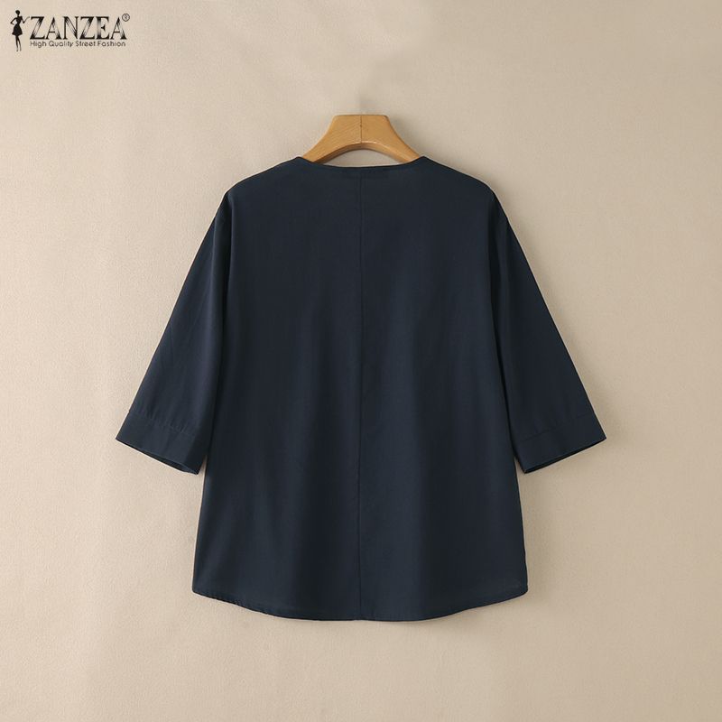 Woman Casual Cotton Linen Blou - đánh giá và giá Summer De Clothing