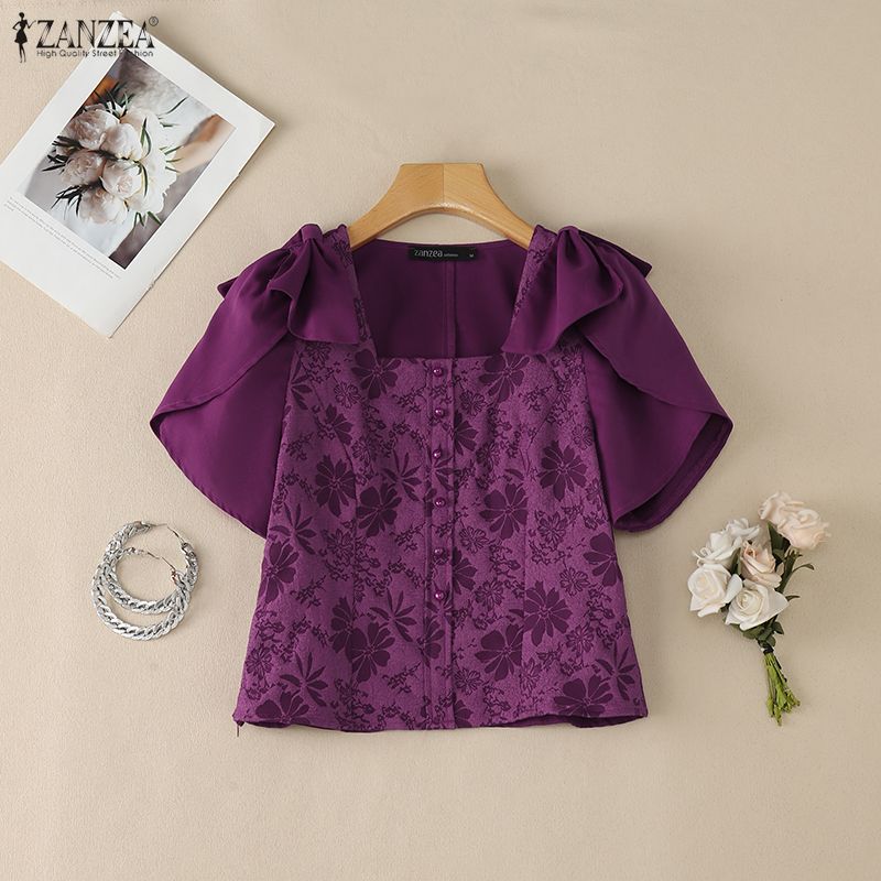 ZANZEA Woman Elegant Floral Ja - đánh giá và giá Summer De Clothing