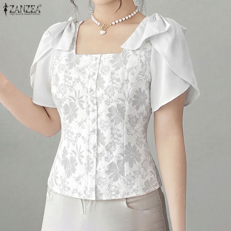 ZANZEA Woman Elegant Floral Ja - đánh giá và giá Summer De Clothing