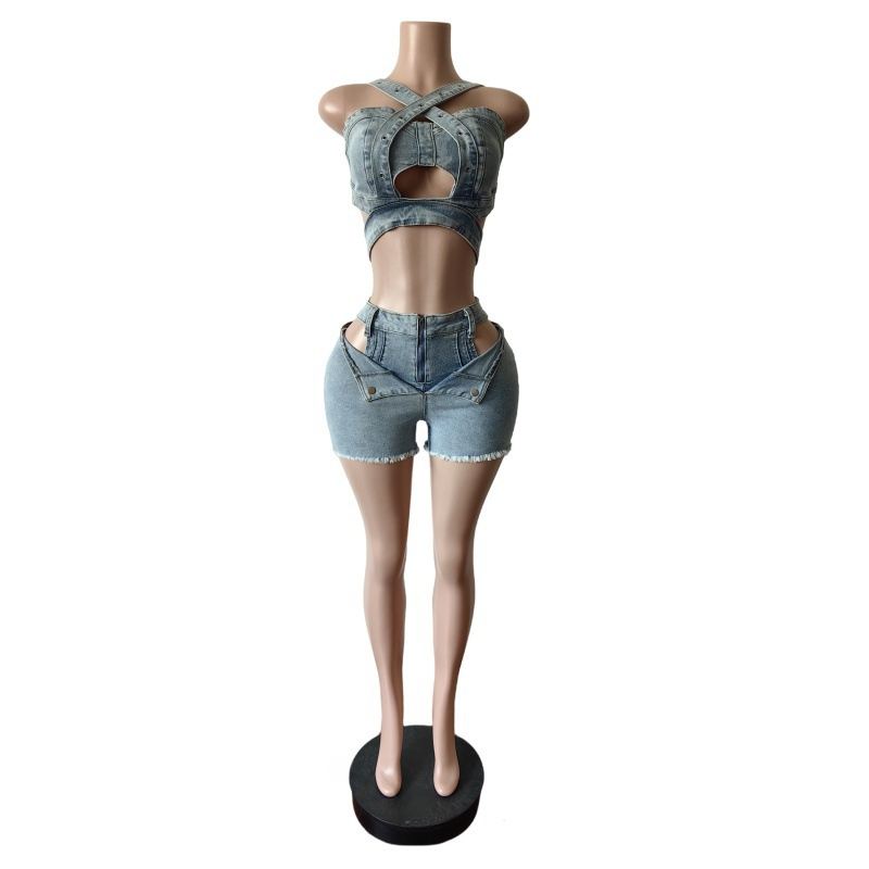 Sexy Jean 2 Piece Sets Women O - đánh giá và giá Summer Clothing Bundle