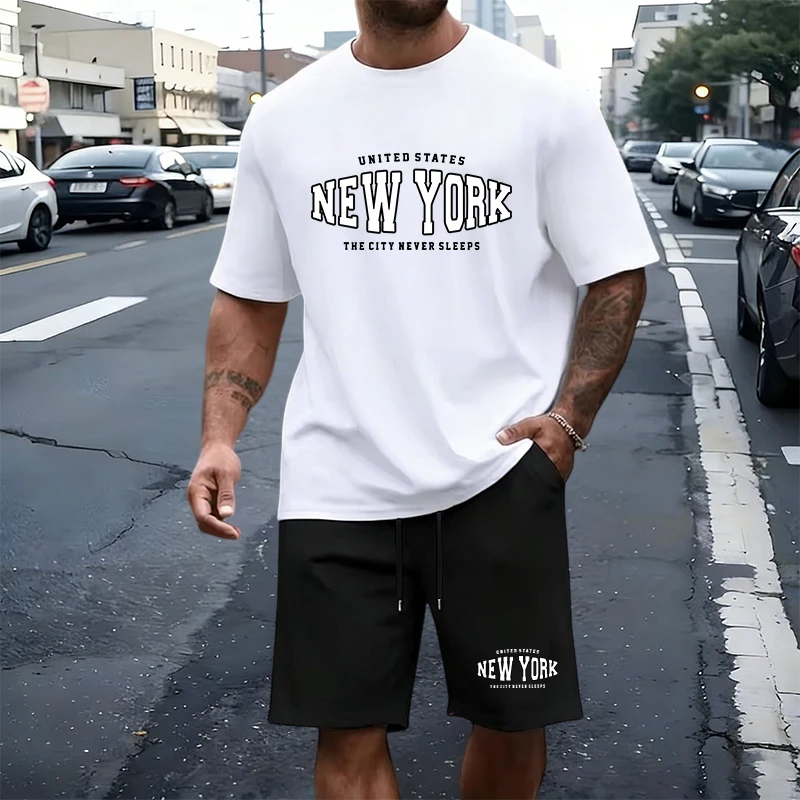 Summer Men's T-Shirt Set Casua - đánh giá và giá Summer Knit Clothing