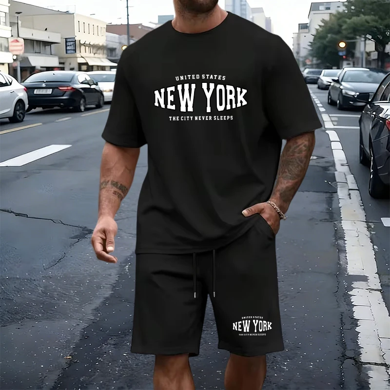 Summer Men's T-Shirt Set Casua - đánh giá và giá Summer Knit Clothing