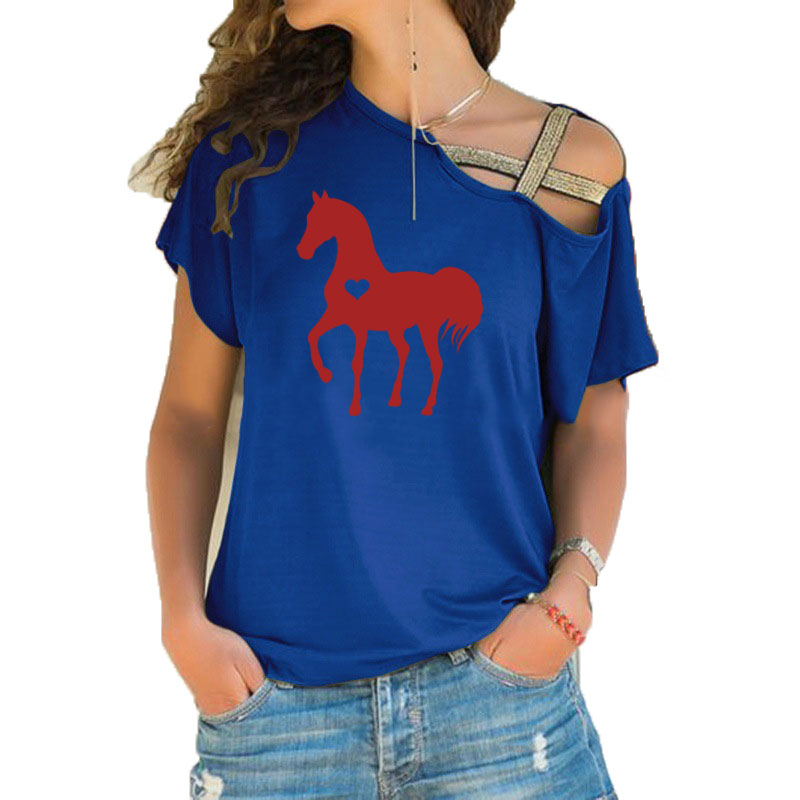Mùa Hè Mới Tim Ngựa Áo Thun Nữ - đánh giá và giá Summer Equestrian Clothing