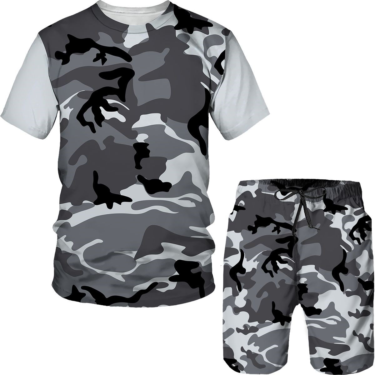 Camouflage Men's Suits Camo 3D - đánh giá và giá Summer Knit Clothing