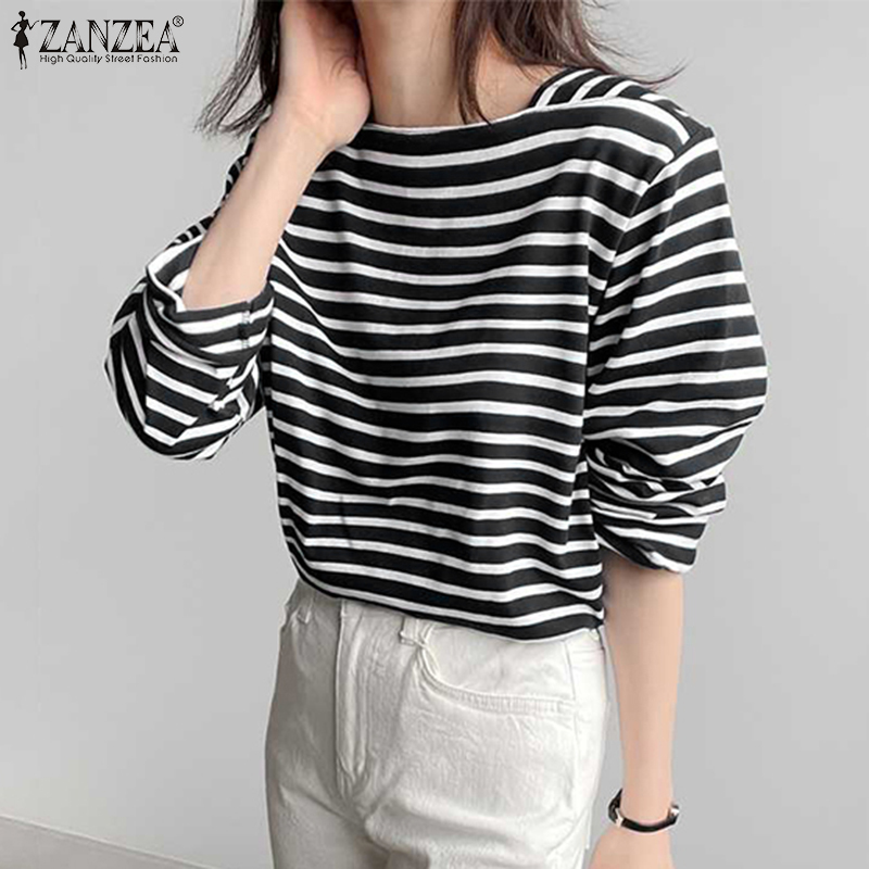 ZANZEA Woman Casual Striped Bl - đánh giá và giá Summer De Clothing