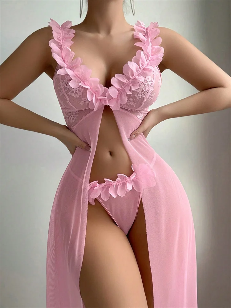 Pink Floral Sexy Nighties Wome - đánh giá và giá Summer Holiday Clothing Women
