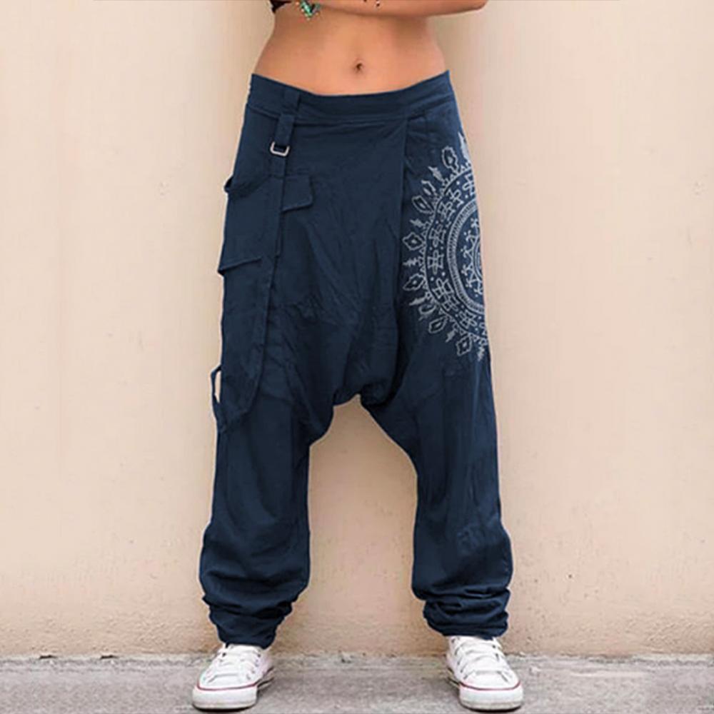 Retro Printed Women Loose Pant - đánh giá và giá Summer Clothing Drop