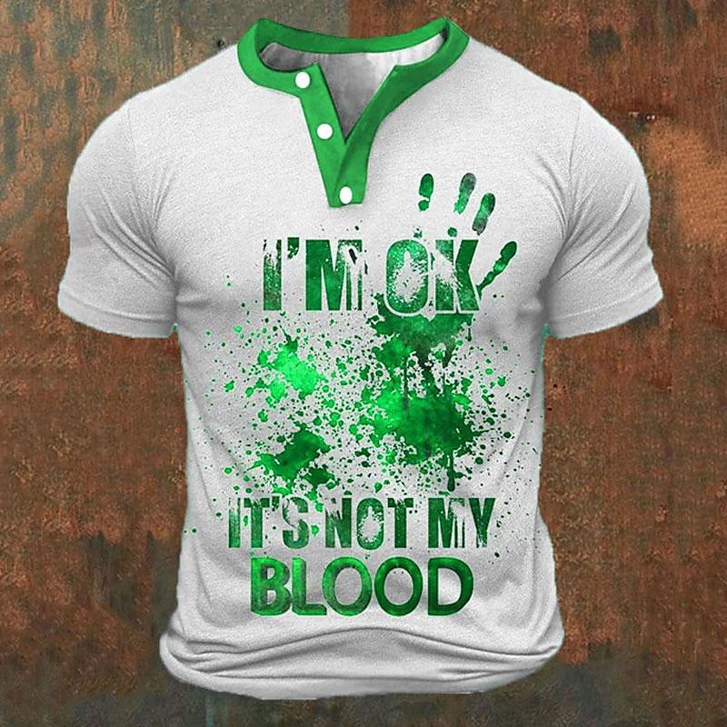 Funny 3D Letter Print Men's He - đánh giá và giá Summer Knit Clothing